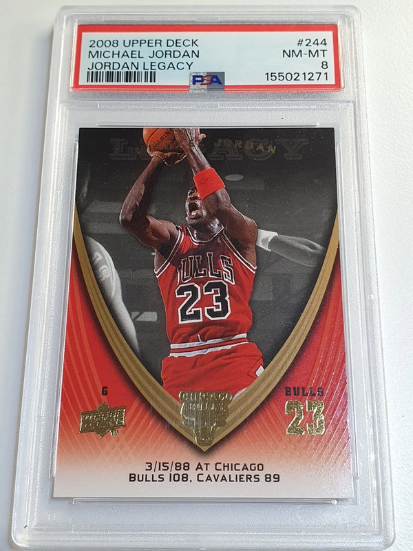 2008 Upper Deck Michael Jordan #244 Jordan Legacy - PSA 8