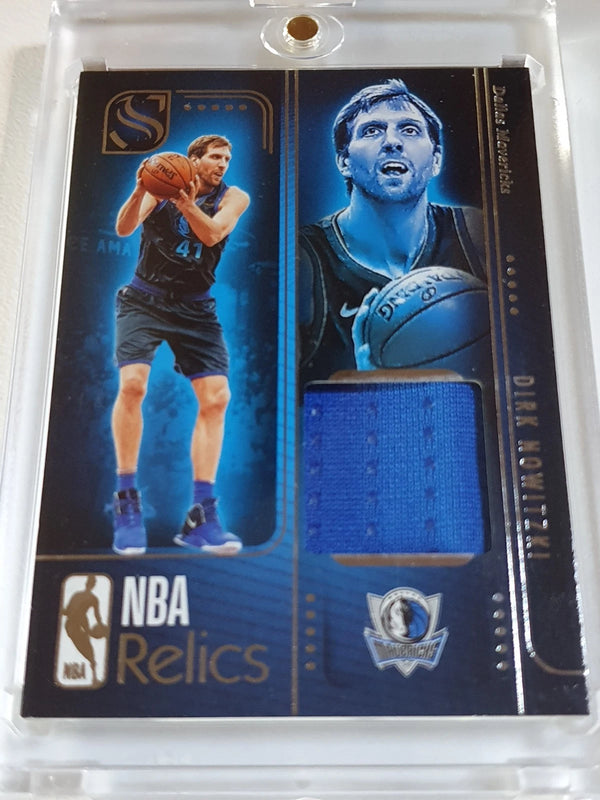 2024 Panini Silhouette Dirk Nowitzki #PATCH Game Worn Jersey - Ready to Grade