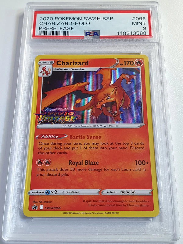 2020 Charizard Holo Prerelease Promo SWSH066 Vivid Voltage - PSA 9