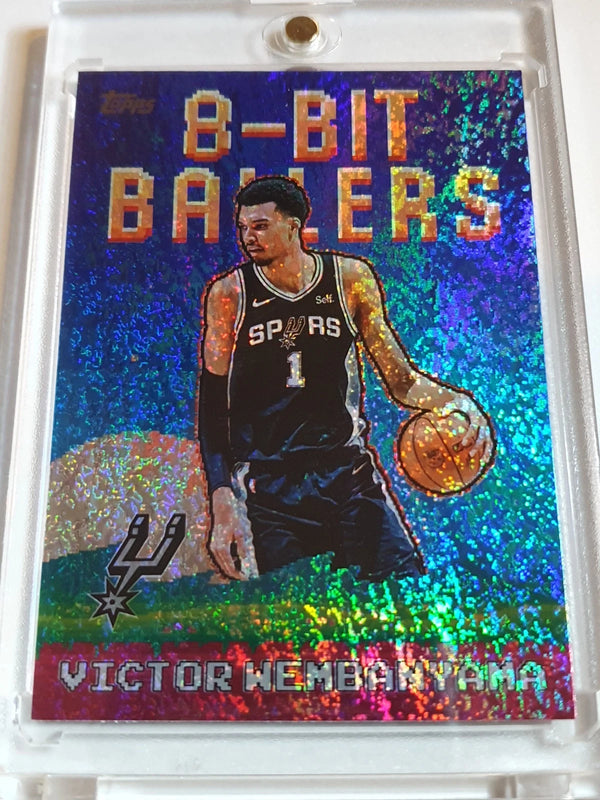 2025 Topps Victor Wembanyama #8B-4 HOLO FOIL 8-Bit Ballers - Ready to Grade