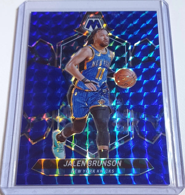2023 Panini Mosaic Jalen Brunson #67 BLUE MOSAIC /199 Holo - Ready to Grade