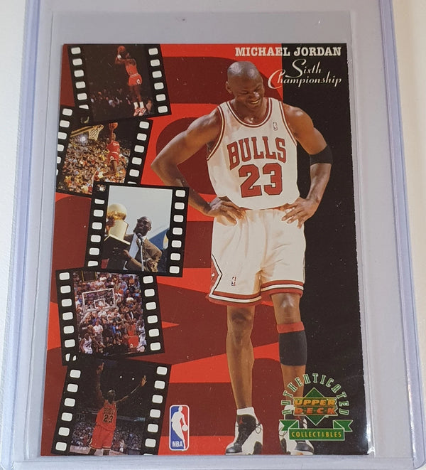 1998 Upper Deck Michael Jordan JUMBO Sixth Championship - Rare