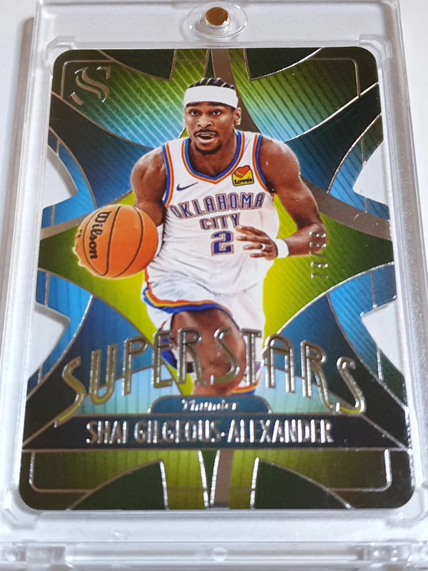 2024 Panini Silhouette Shai Gilgeous-Alexander #21 SILVER /99 Die-Cut Superstars