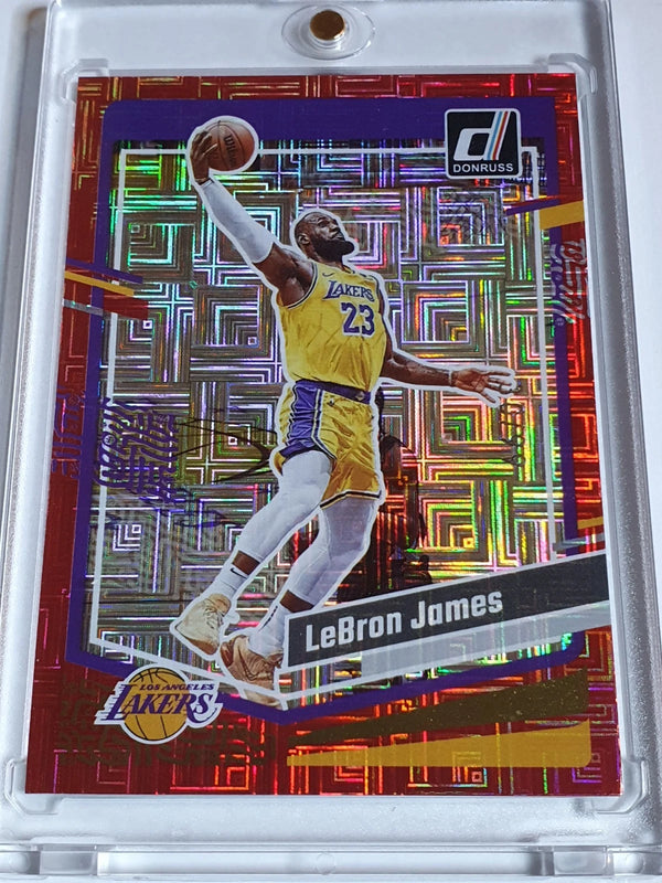 2023 Panini Donruss Lebron James #2 RED CHOICE /99 Holo - Ready to Grade