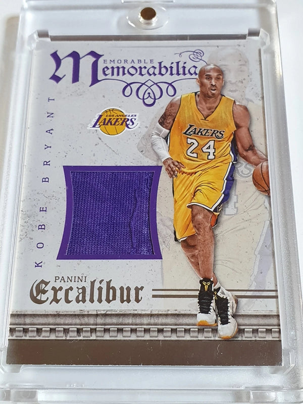 2015 Panini Excalibur Kobe Bryant #PATCH Game Worn Jersey - Ready to Grade