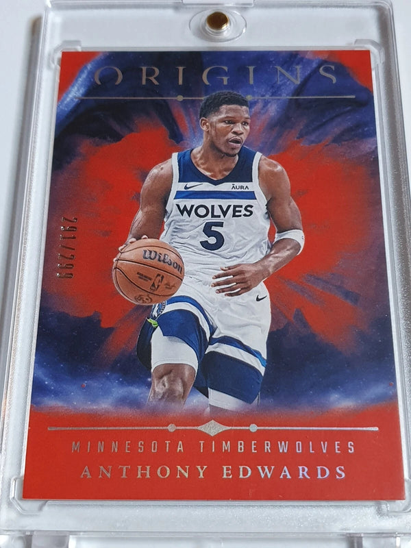 2024 Panini Origins Anthony Edwards #8 RED /299 Edition - Ready to Grade