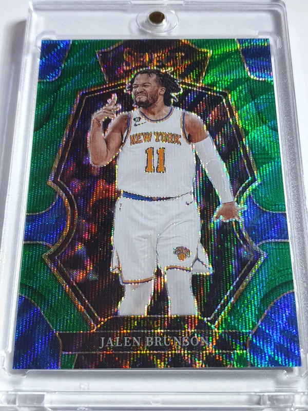 2022 Panini Select Jalen Brunson #122 GREEN WAVE /50 Holo Premier Level - Rare