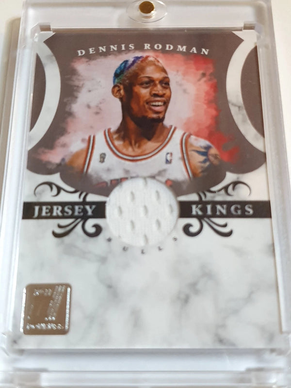 2010 Panini Donruss Dennis Rodman #PATCH /299 Game Worn Jersey - Rare