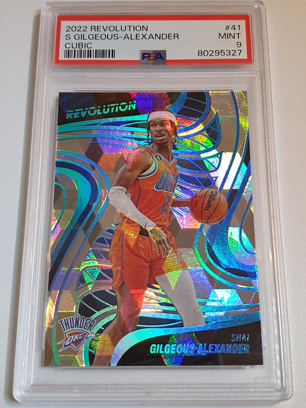 2022 Revolution Shai Gilgeous-Alexander #41 SUNBURST /50 - PSA 9 (POP 4)