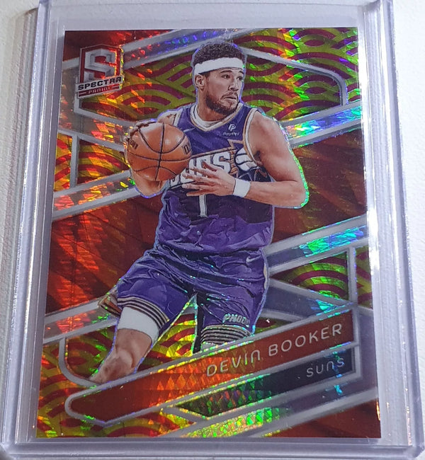 2023 Panini Spectra Devin Booker #114 RED YELLOW HYPER /49 Holo - Ready to Grade