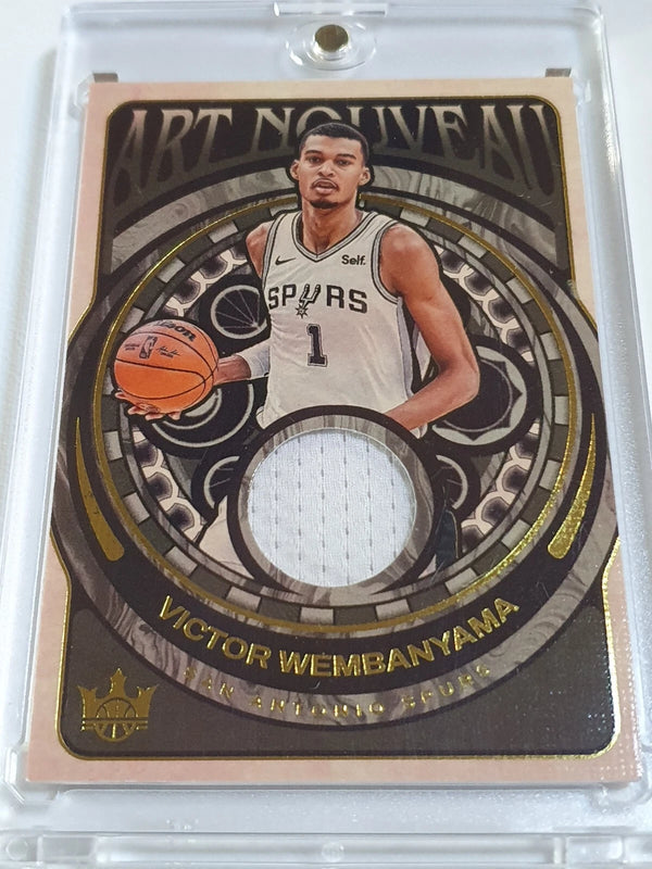2024 Panini Court Kings Victor Wembanyama #PATCH Game Worn Jersey - Rare