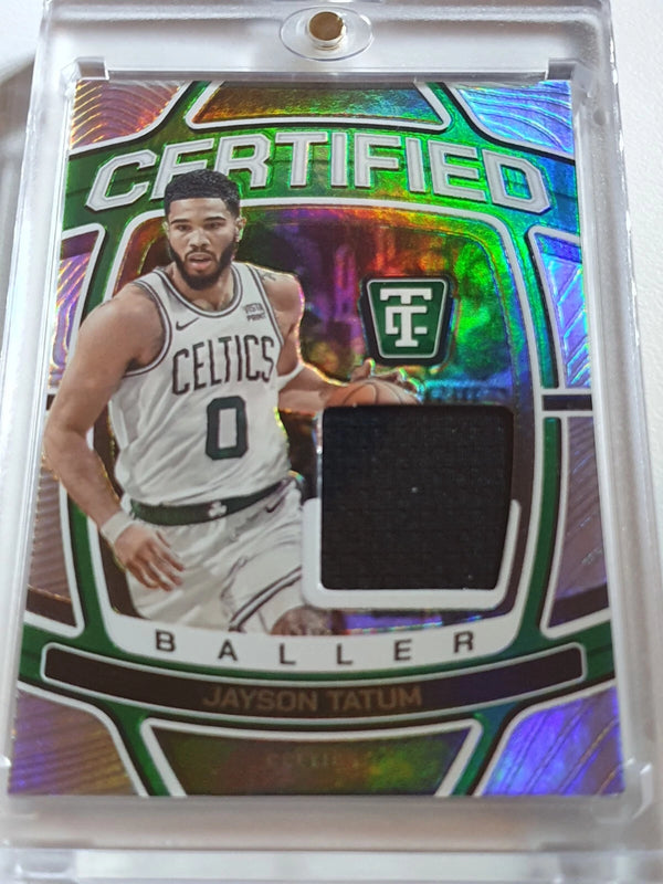2024 Totally Certified Jayson Tatum #PATCH SILVER /125 Game Worn Jersey - Rare