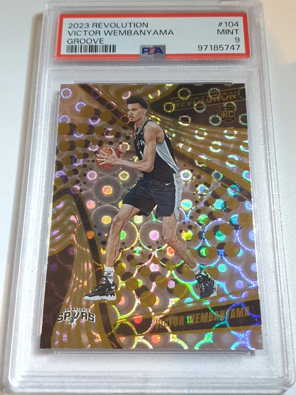 2023 Revolution Victor Wembanyama Rookie #104 GROOVE Holo - PSA 9 (Low POP)