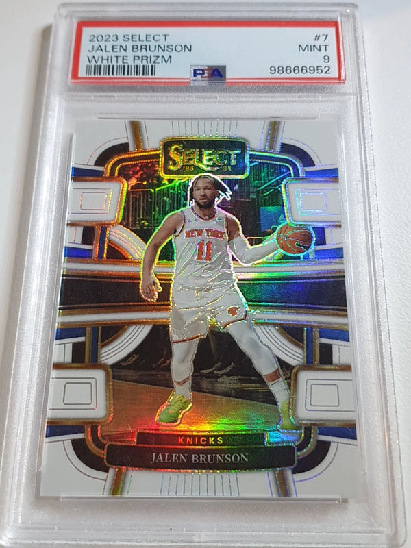 2023 Panini Select Jalen Brunson #7 WHITE /149 Holo Concourse - PSA 9 (POP 4)