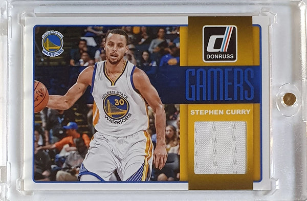 2014 Panini Donruss Stephen Curry #PATCH Game Worn Jersey - Ready to Grade