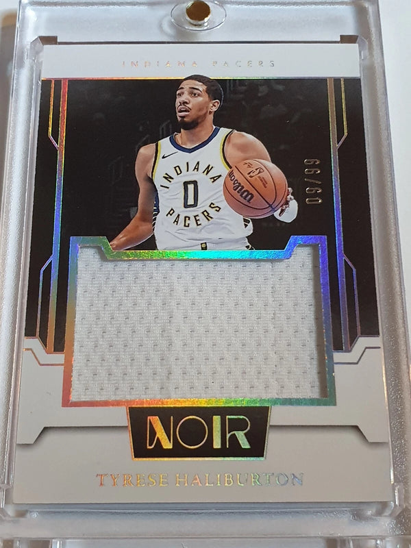 2023 Panini Noir Tyrese Haliburton #PATCH /99 Game Worn Jumbo Jersey - Rare
