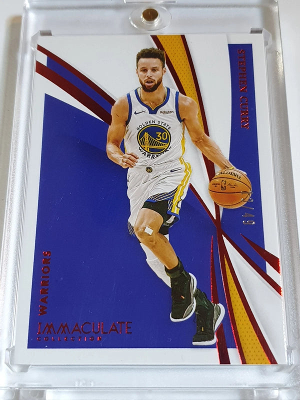 2020 Panini Immaculate Stephen Curry #50 RED /49 Edition - Ready to Grade