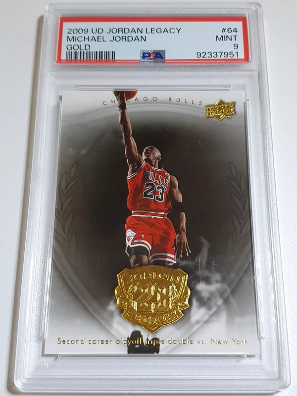 2009 UD Jordan Legacy Michael Jordan #64 GOLD - PSA 9 (POP 12)