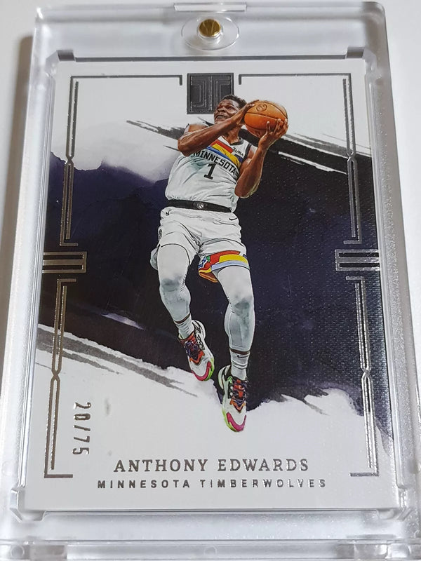 2022 Impeccable Anthony Edwards #5 SILVER /75 Edition - Good Condition