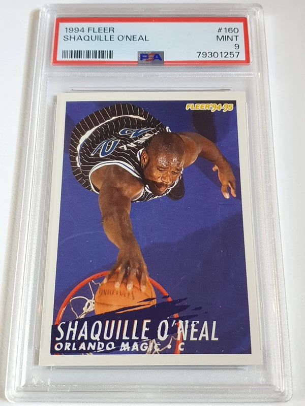 1994 Fleer Basketball Shaquille O'Neal #160 - PSA 9 (Low POP)