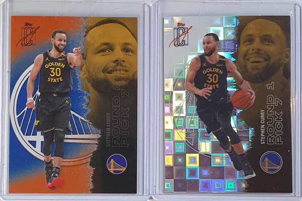 Lot of 2 x 2025 Topps Signature Class Stephen Curry Holo Variations - Rare
