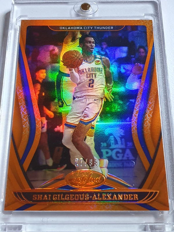 2020 Panini Certified Shai Gilgeous-Alexander #119 MIRROR ORANGE /99 Holo - Rare
