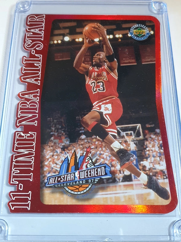 1997 Upper Deck Michael Jordan /5000 Jumbo Die-Cut 11-Time NBA All-Star - Rare