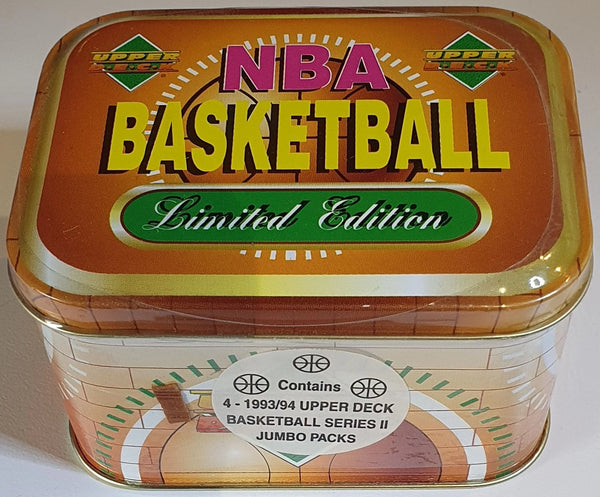 1993 Upper Deck Basketball Series 2 Jumbo Packs Tin Set - Factory Sealed
