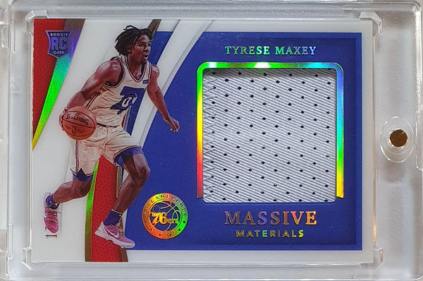 2020 Immaculate Collection Tyrese Maxey Rookie #PATCH /25 Jumbo Jersey RC - Rare