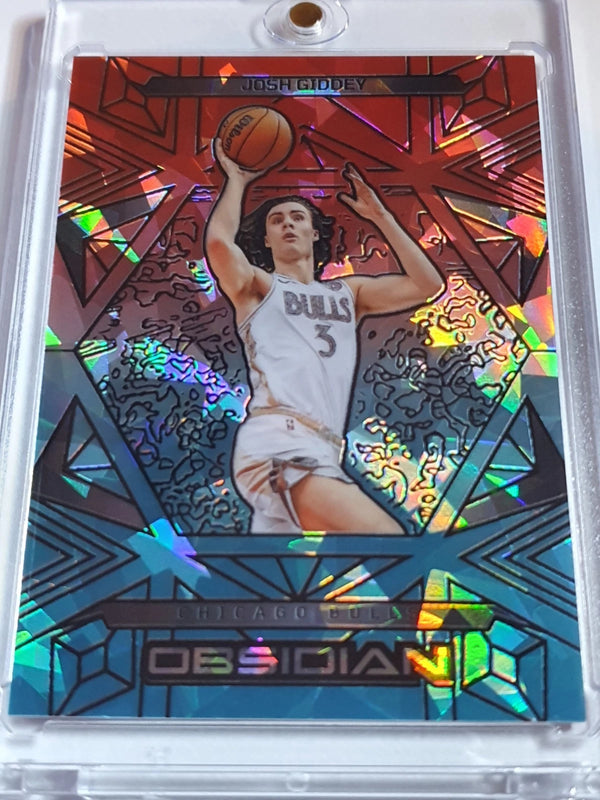 2024 Obsidian Josh Giddey #29 ELECTRIC ETCH FIRE & ICE /49 Holo (Bulls) - Rare