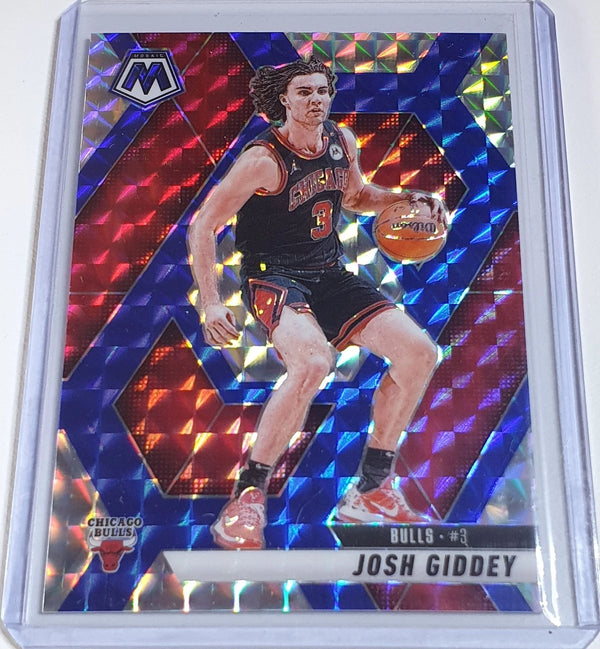 2024 Panini Mosaic Josh Giddey #71 CHOICE BLUE /45 Holo (BULLS) - Ready to Grade