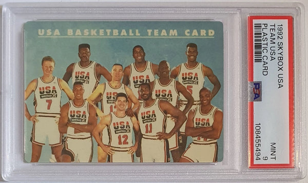 1992 Skybox USA Basketball Team USA #LE PLASTIC CARD Insert - PSA 9 (Low POP)
