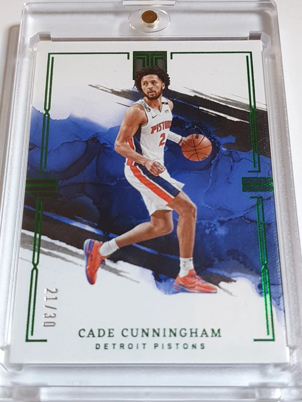 2022 Panini Impeccable Cade Cunningham #94 GREEN /30 Edition - Ready to Grade