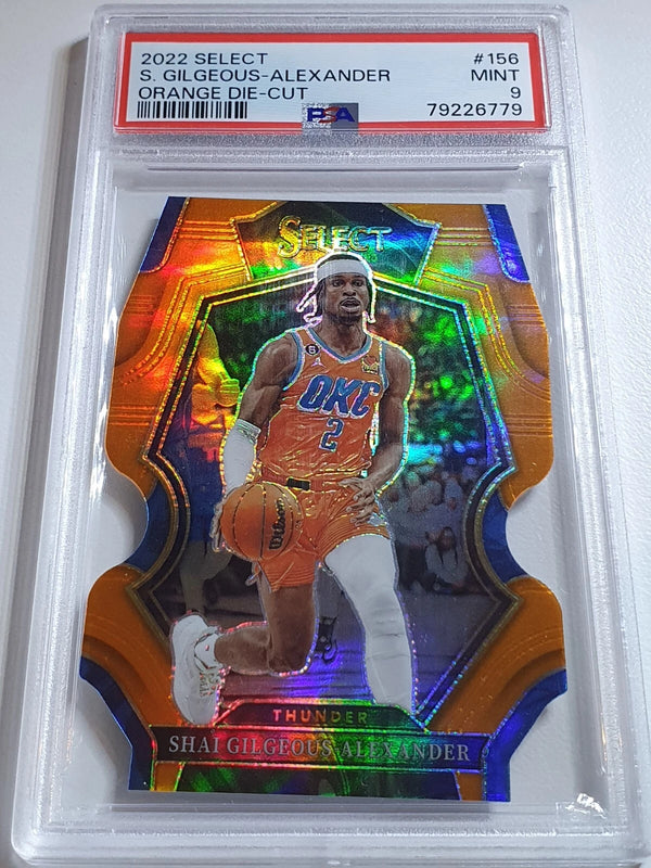 2022 Select Shai Gilgeous-Alexander #156 ORANGE /65 Die-Cut Prizm PSA 9 (POP 6)