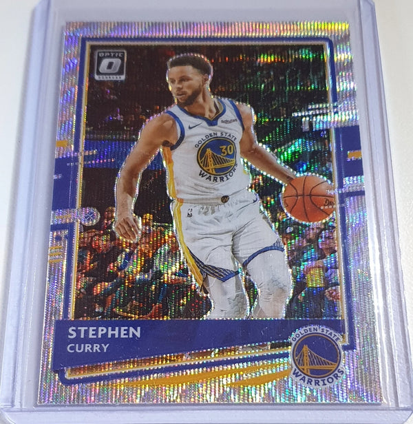 2020 Panini Donruss Optic Stephen Curry #17 SILVER WAVE Prizm - Ready to Grade
