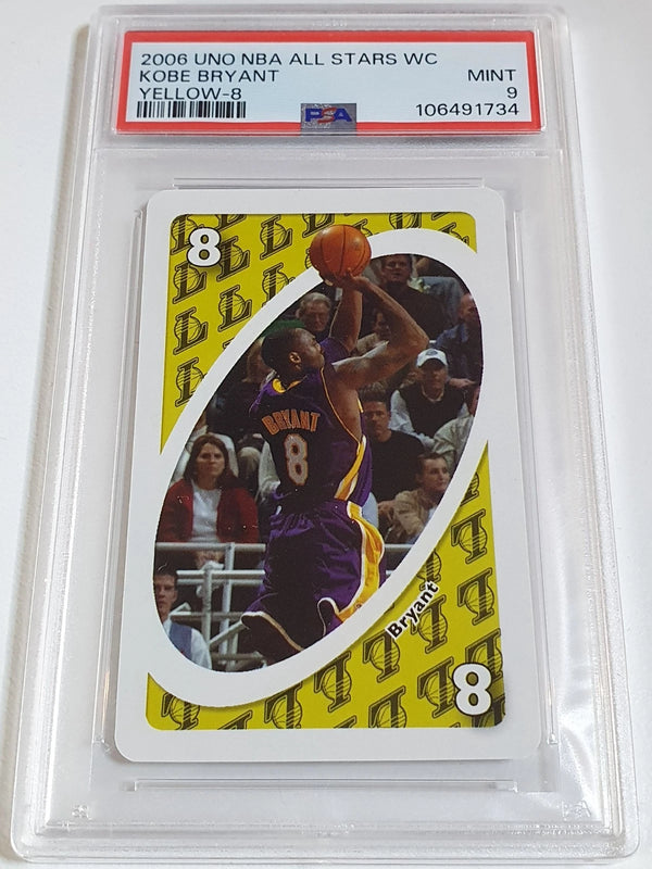2006 Uno NBA All Stars Western Conference Kobe Bryant YELLOW-8 - PSA 9 (POP 3)