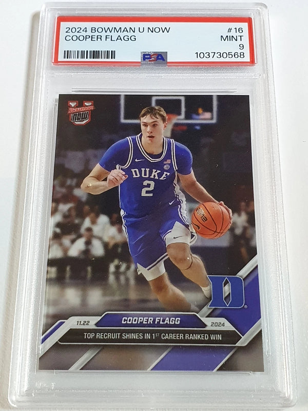 2024 Bowman U Now Cooper Flagg Rookie #16 RC - PSA 9