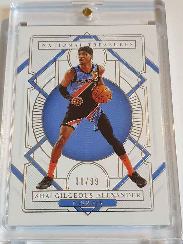 2020 National Treasures Shai Gilgeous-Alexander #57 SILVER /99 Foil Edition Rare