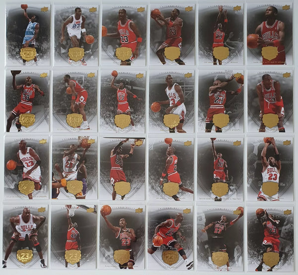 Lot of 24 x 2009 Upper Deck Michael Jordan Legacy GOLD Edition - Good Condition