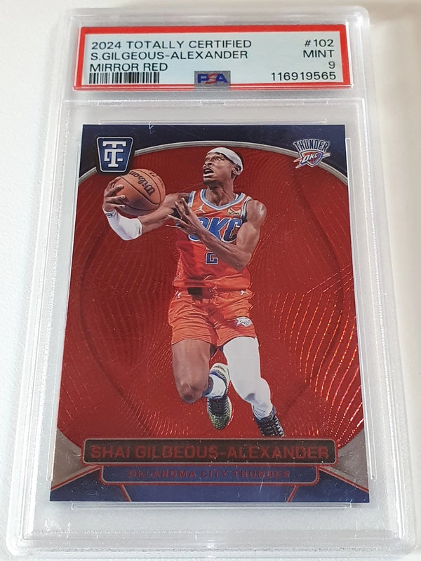 2024 Totally Certified Shai Gilgeous-Alexander MIRROR RED /149 - PSA 9 POP 2