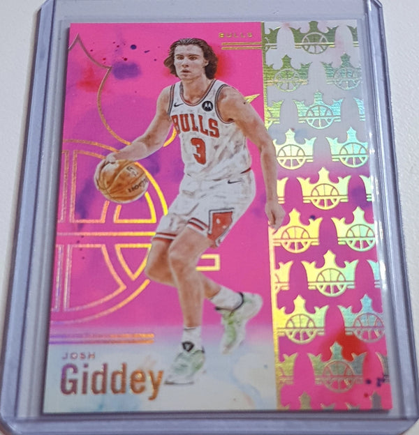 2024 Panini Court Kings Josh Giddey #79 PINK /99 Holo (Bulls) - Ready to Grade