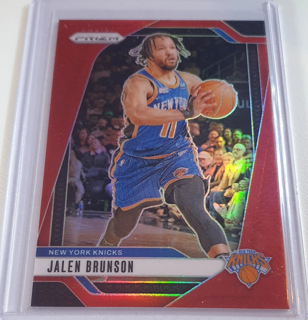 2024 Panini Prizm Jalen Brunson #217 RED /299 Holo - Ready to Grade