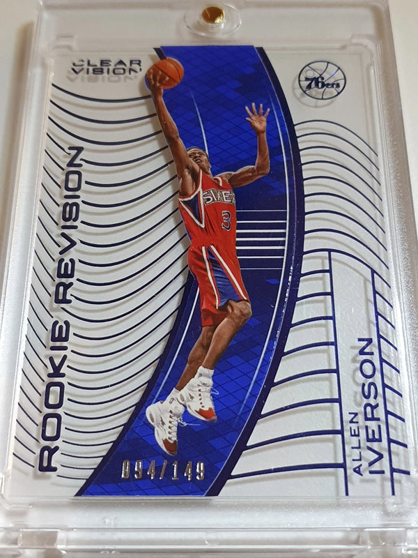 2015-16 Panini Clear Vision Allen Iverson #132 ACETATE BLUE /149 Foil - Rare