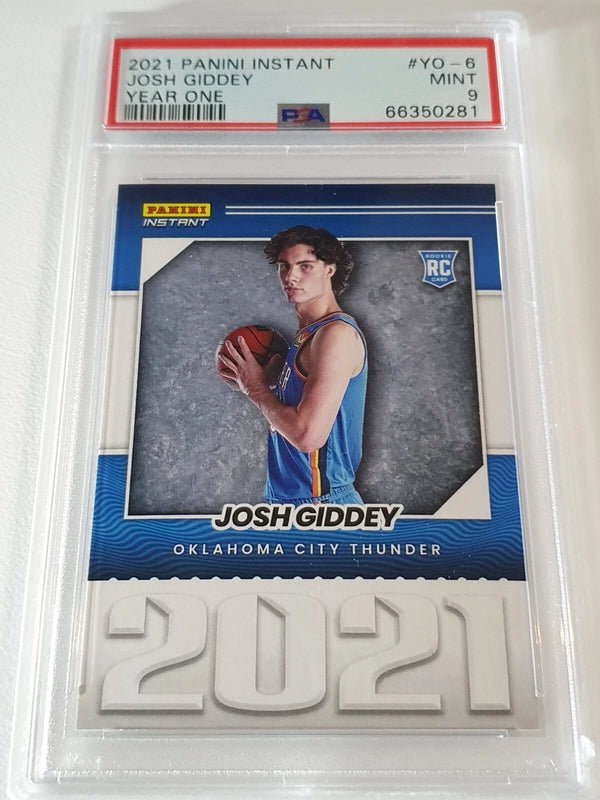 2021 Panini Instant Josh Giddey Rookie #YO-6 /387 Year One RC - PSA 9 (POP 5)