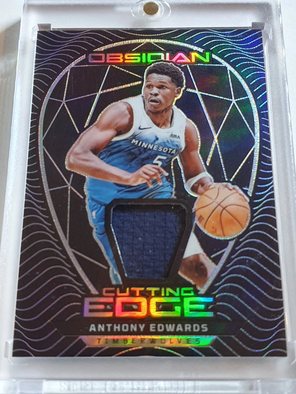 2023 Panini Obsidian Anthony Edwards #PATCH /249 Game Worn Jersey - Rare
