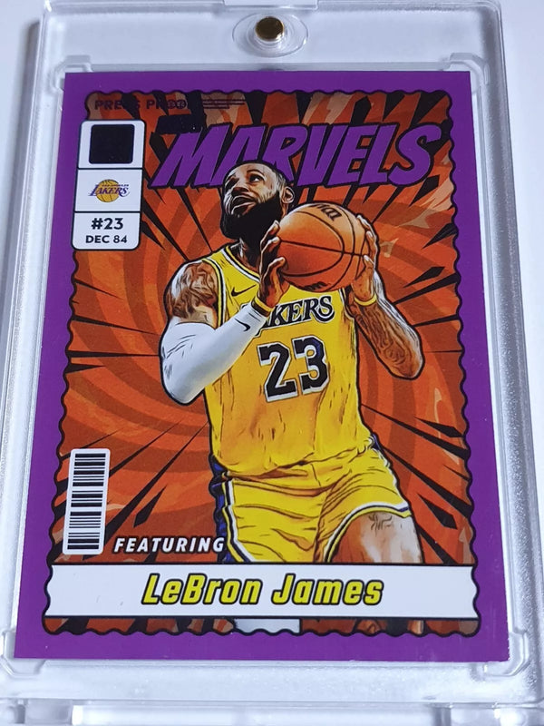 2023 Panini Donruss LeBron James #9 PRESS PROOF PURPLE Net Marvels - Rare