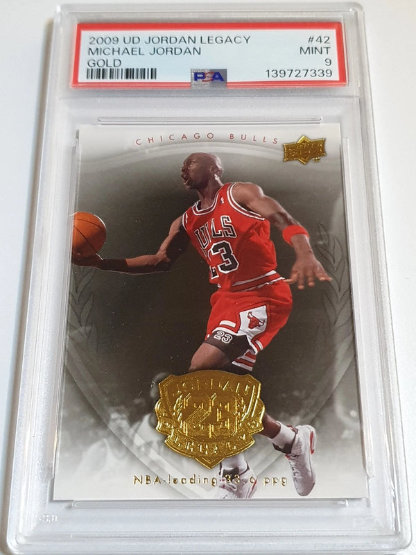 2009 Upper Deck Jordan Legacy Michael Jordan #42 GOLD - PSA 9 (POP 36)