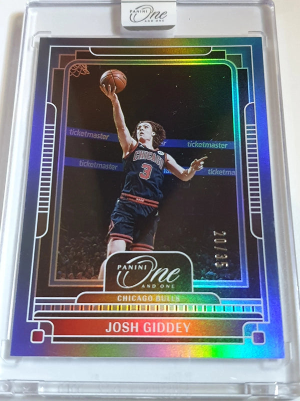 2024 Panini One and One Josh Giddey #79 BLUE /35 Holo (Bulls) - Factory Sealed