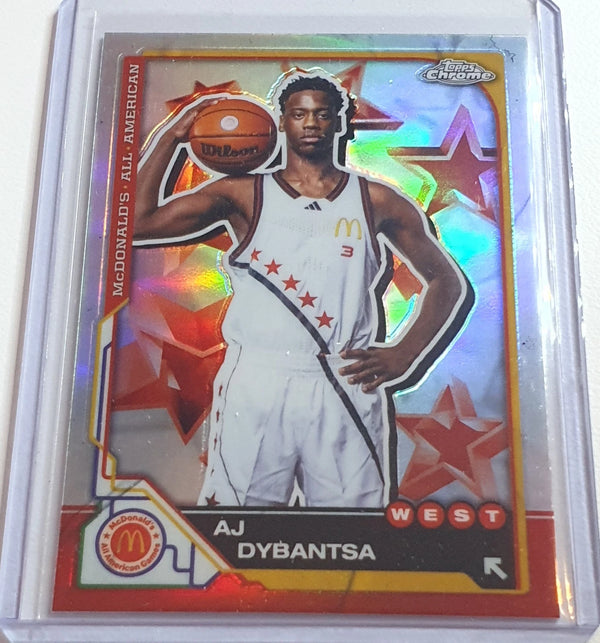 2025 Topps Chrome McDonald's AJ Dybantsa Rookie #7 REFRACTOR RC - Ready to Grade