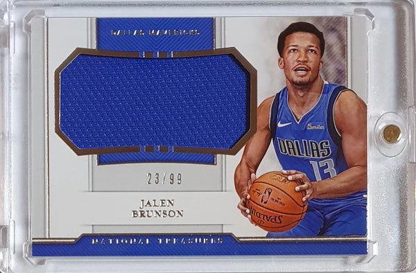 2018 National Treasures Jalen Brunson Rookie #PATCH /99 Jumbo RC Jersey - Rare